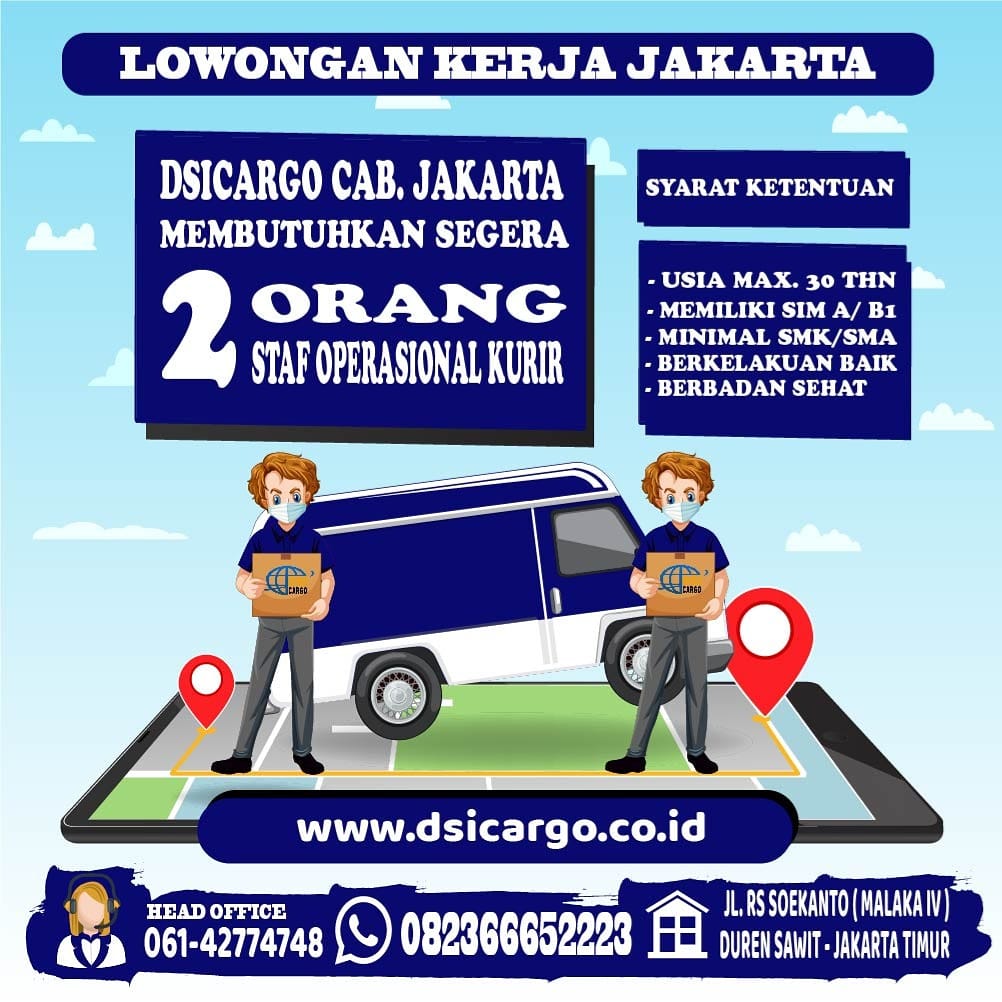 Featured image of post Lowongan Kerja Kurir 2021 Jakarta Lowongan kerja pt pos indonesia persero staff pelayanan